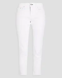 Rag & Bone Dre cropped slim boyfriend jeans - White White