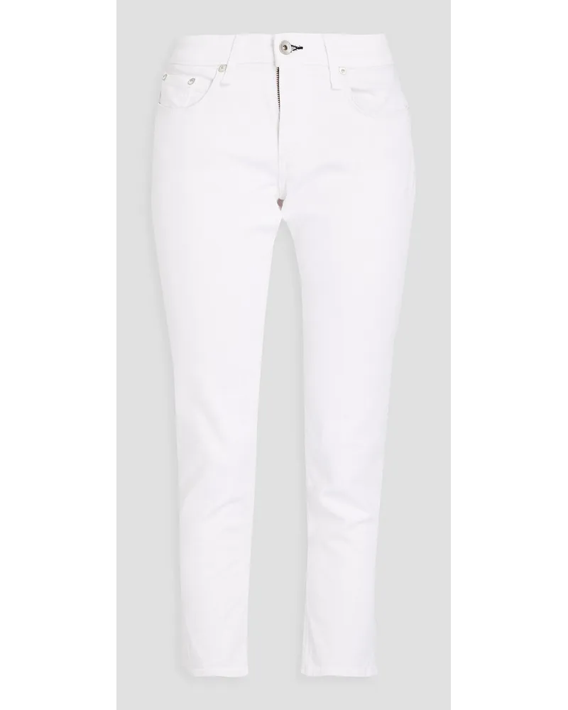 Rag & Bone Dre cropped slim boyfriend jeans - White White