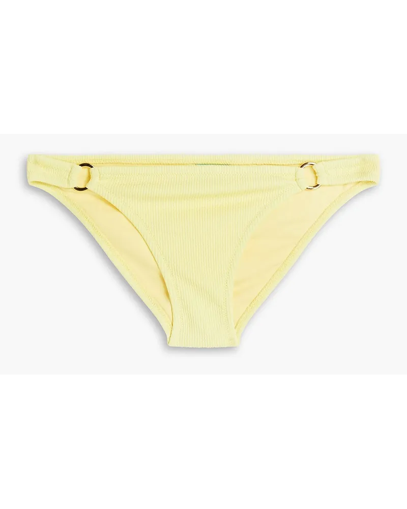 Melissa Odabash Bari ribbed low-rise bikini briefs - Yellow Yellow