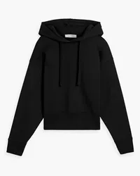 Valentino Garavani French cotton-blend terry hoodie - Black Black