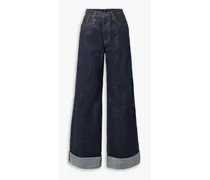 Lisa mid-rise wide-leg jeans - Blue