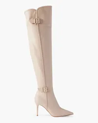 Gianvito Rossi 85 leather over-the-knee boots - Neutral Neutral