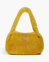 TOD'S Shearling shoulder bag - Yellow Yellow