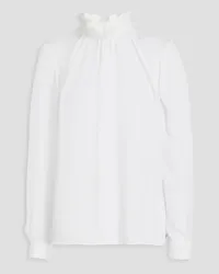 Claudie Pierlot Gathered gauze blouse - White White