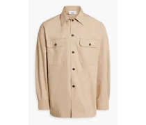 Cotton-gabardine overshirt - Neutral