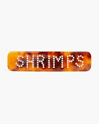 Shrimps Cecillia tortoiseshell-print acetate hair slide - Brown Brown