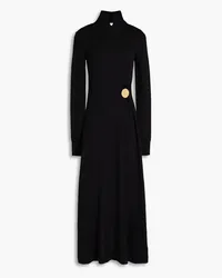 Jil Sander Embellished wool midi dress - Black Black