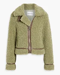 STAND Audrey faux shearling jacket - Green Green