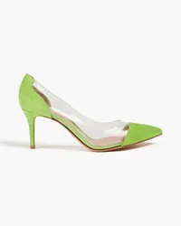 Gianvito Rossi PVC and suede pumps - Green Green