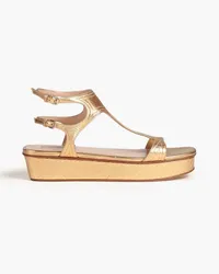 Valentino Garavani Metallic leather sandals - Metallic Metallic