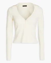 Rag & Bone Asher cropped ribbed-knit cardigan - White White