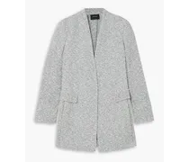 Wool-blend bouclé jacket - Blue