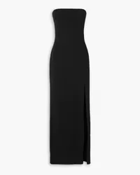 Solace London Zora strapless stretch-crepe maxi dress - Black Black