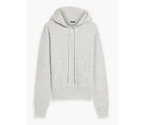 Cosy mélange knitted hoodie - Gray