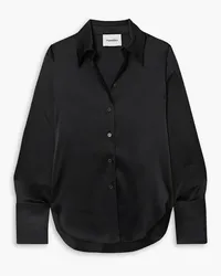 Nanushka Mandine satin shirt - Black Black