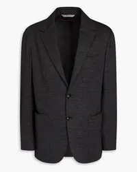 Canali Jacquard-knit blazer - Gray Gray