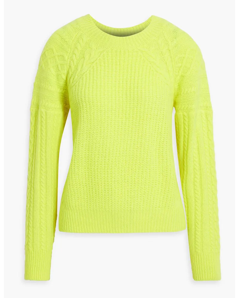 Autumn Cashmere Cable-knit cashmere sweater - Yellow Yellow