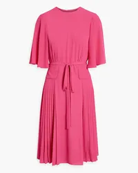 Mikael Aghal Pleated crepe dress - Pink Pink