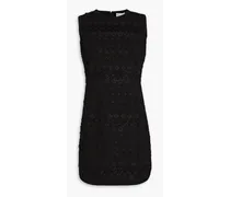 Embellished crepe mini dress - Black