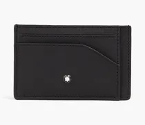 Textured-leather cardholder - Black