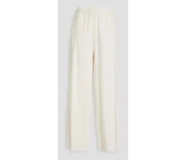 The Delaney linen-blend wide-leg pants - White