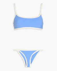 Lisa Marie Fernandez The KK stretch-crepe bikini - Blue Blue