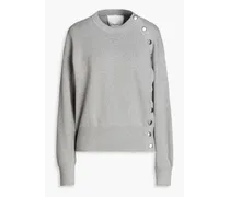 Embellished knitted sweater - Gray