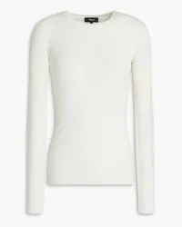 Theory Ribbed merino wool sweater - White White