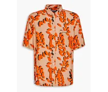 Melo printed woven shirt - Orange