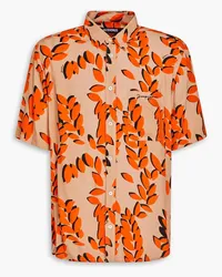 Jacquemus Melo printed woven shirt - Orange Orange