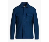 Bonnie bouclé wool overshirt - Blue