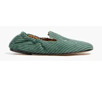 Corduroy loafers - Green