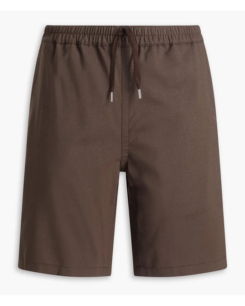 Sandro Wool-blend drawstring shorts - Neutral Neutral