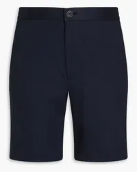 Sandro Cotton-blend twill shorts - Blue Blue