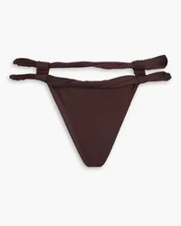 Jacquemus Twisted cutout bikini briefs - Brown Brown