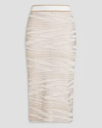 Missoni Metallic knitted skirt - White White