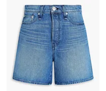 Rag & Bone Maya faded denim shorts - Blue Blue