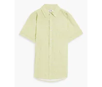 70s paisley-print cotton-poplin shirt - Green