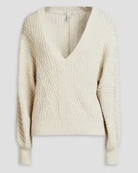 Autumn Cashmere Ribbed cotton sweater - White White