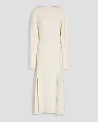 Proenza Schouler Ribbed wool-blend bouclé midi dress - White White