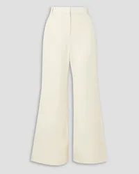 By Malene Birger Carass cropped woven flared pants - White White