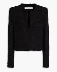 IRO Cropped cotton-blend tweed jacket - Black Black