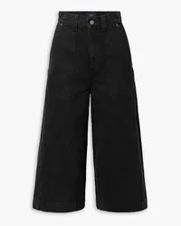 KHAITE Luey denim culottes - Black Black