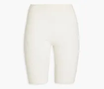 Amalfita ribbed cashmere-blend shorts - White