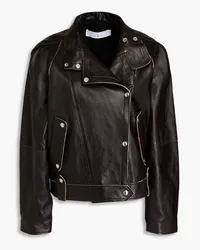 IRO Leather biker jacket - Purple Purple