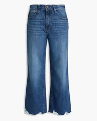 Frame Denim Faded high-rise wide-leg jeans - Blue Blue