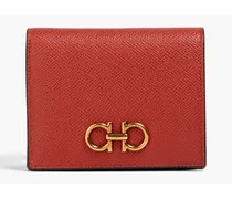Textured-leather wallet - Red