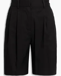 Derek Lam Pleated TENCEL™-blend twill shorts - Black Black