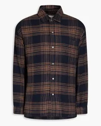 Frame Denim Checked cotton-flannel shirt - Blue Blue