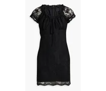 Lace mini dress - Black